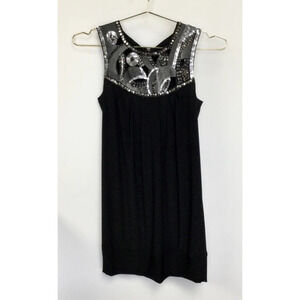 Juniors‎ Woman’s B.Smart Dress, Size 5/6, Black & Silver